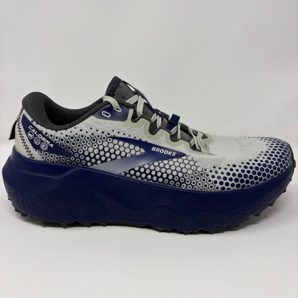 Brooks Caldera 6 Men's Size 9 Grey Blue Trail Running Shoes (1103791D071)